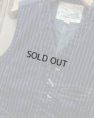 画像3: Sugar Cane "9oz. WABASH STRIPE WORK VEST" 