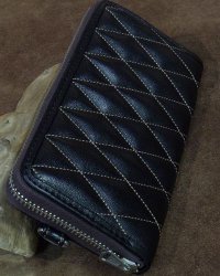 TOYS McCOY -LEATHER QUILTED LONG WALLET- 