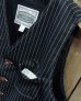 画像3: Pherrow's "PV1-W" Black Wabash Stripe Vest  (3)