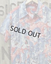 SUN SURF -"One Hundred Tigers" KALAKAUA- Hawaiian Shirts 