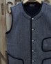 画像1: BARNS -"goma-sio" WORK VEST- BR-7282  (1)