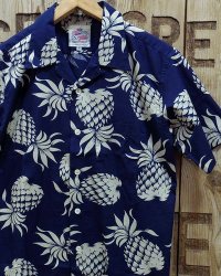 Duke Kahanamoku -"DUKE'S PINEAPPLE"　Cotton Hawaiian Shirt 