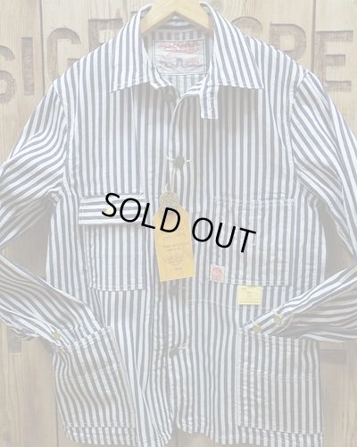 画像2: Sugar Cane -HEAD LIGHT×FICTION ROMANCE "NOS INDIGO STRIPE WORK COAT"- 