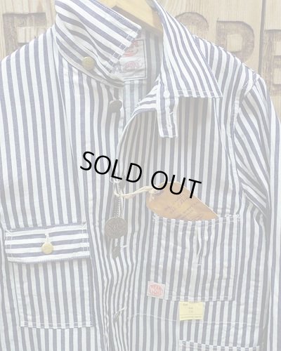 画像3: Sugar Cane -HEAD LIGHT×FICTION ROMANCE "NOS INDIGO STRIPE WORK COAT"- 