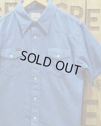 Pherrow's "23S-823CSS" S/S Denim Western Shirt 