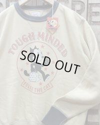 TOYS McCOY -MILITARY SWEAT SHIRT / FELIX THE CAT "TOUGH MINDED"- 