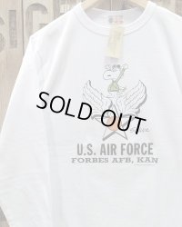 Buzz Rickson's × Peanuts -L/S T-SHIRT "U.S. AIR FORCE"- 