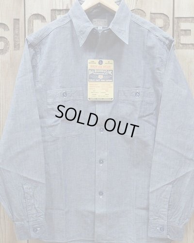 画像1: BUZZ RICKSON'S -BLUE CHAMBRAY WORK SHIRTS- 
