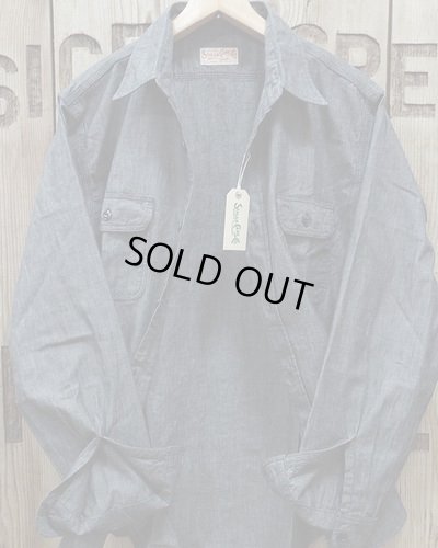 画像3: SUGAR CANE -BLACK CHAMBRAY WORK SHIRT- 