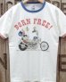 画像2: TOYS McCOY -JOHNNY RINGER TEE / SNOOPY "BORN FREE!"-  (2)