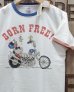 画像1: TOYS McCOY -JOHNNY RINGER TEE / SNOOPY "BORN FREE!"-  (1)