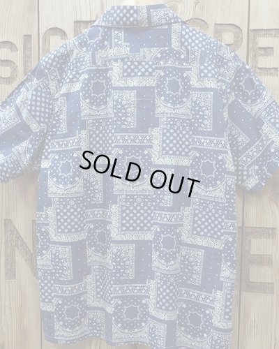 画像5: Pherrow's "24S-PIS1" Indigo Cotton Hawaiian Open Shirts 