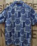 画像5: Pherrow's "24S-PIS1" Indigo Cotton Hawaiian Open Shirts  (5)