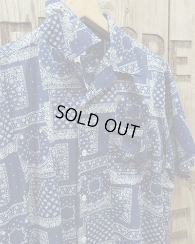 画像3: Pherrow's "24S-PIS1" Indigo Cotton Hawaiian Open Shirts 