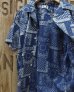 画像4: Pherrow's "24S-PIS1" Indigo Cotton Hawaiian Open Shirts  (4)