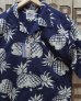 画像1: DUKE Kahanamoku -"DUKE'S PINEAPPLE" COTTON HAWAIIAN SHIRT-  (1)