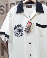 TAILOR TOYO -SUKA BOWLING SHIRT "DRAGON & JAPAN MAP"- 