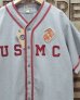 画像1: Buzz Rickon's -BASEBALL SHIRT "USMC"-  (1)