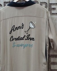 Style Eyes -RAYON BOWLING SHIRT "ANN'S CARDIAL INN"- 