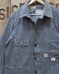 HEADLIGHT -11oz. HICKORY STRIPE WORK COAT- 