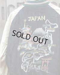 TAILOR TOYO -SOUVENIR JACKET "JAPAN MAP" × "GOLD DRAGON"- 