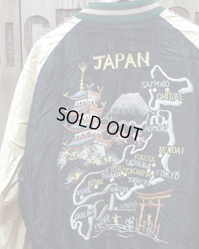 画像1: TAILOR TOYO -SOUVENIR JACKET "JAPAN MAP" × "GOLD DRAGON"- 