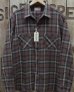 画像1: SUGAR CANE -TWILL CHECK WORK SHIRT- BROWN CHECK  (1)