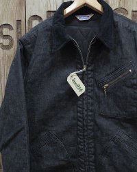 Sugar Cane & Co. -BROKEN DENIM × CORDUROY PADDED WORK JACKET- 