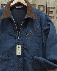 Sugar Cane & Co. -BROKEN DENIM × CORDUROY PADDED WORK JACKET- 