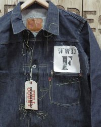 FULLCOUNT -"S2107-24" WWII Model Brown Cotton Denim Jacket- 