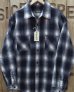 画像1: SUGAR CANE -OMBRE SHAGGY PLAID L/S WORK SHIRT-  (1)