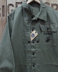 BUZZ RICKSON'S -U.S. MARINE CORPS M-1944 HERRINGBONE UTILITY JACKET- 