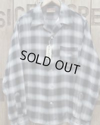SUGAR CANE -RAYON OMBRE CHECK OPEN SHIRT- 