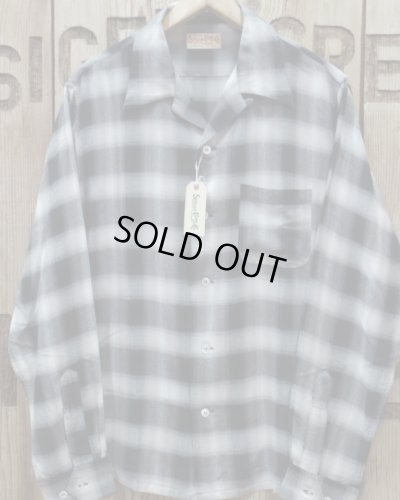 画像1: SUGAR CANE -RAYON OMBRE CHECK OPEN SHIRT- 