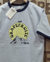 BARNS -RINGER PRINT S/S T-SHIRT "GRAPEFRUITE"- 