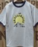 画像2: BARNS -RINGER PRINT S/S T-SHIRT "GRAPEFRUITE"-  (2)