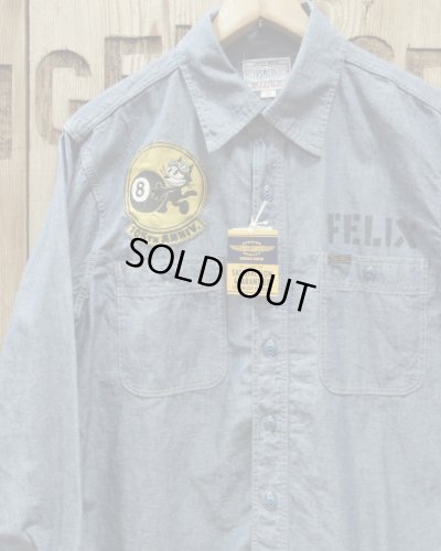 画像1: TOYS McCOY -CHAMBRAY SHIRT "FELIX THE CAT"- 