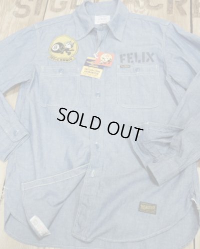 画像3: TOYS McCOY -CHAMBRAY SHIRT "FELIX THE CAT"- 