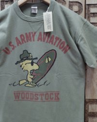 TOYS McCOY -SNOOPY TEE / WOODSTOCK "U.S. ARMY AVIATION"- 