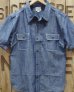 画像2: Pherrow's "770WSS" Short Sleeve Chambray Work Shirt  (2)