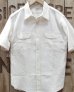 画像2: SUGAR CANE -WHITE CHAMBRAY WORK SHIRT (SHORT SLEEVE)-  (2)