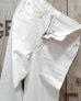 画像2: FULLCOUNT -0107EC Womens Wide Straight "Monroe" Ecru Denim-  (2)