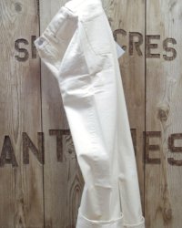 FULLCOUNT -0107EC Womens Wide Straight "Monroe" Ecru Denim- 