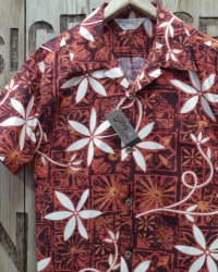 STAR OF HOLLYWOOD "BLUE HAWAII" COTTON TYPEWRITER OPEN SHIRT 