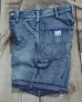画像4: SUGAR CANE -11oz. BLUE DENIM WORK SHORTS AGED MODEL-  (4)