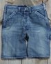 画像2: SUGAR CANE -11oz. BLUE DENIM WORK SHORTS AGED MODEL-  (2)