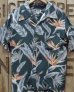 画像2: Pherrow's "25S-PNHS1" Botanical Pattern Hawaiian Shirt  (2)