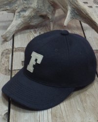 FULLCOUNT -6 Panel Wool Melton Baseball Cap F Patch- 