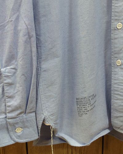 画像3: BUZZ RICKSON'S -SHIRT, MAN'S, COTTON OXFORD CLOTH, 4oz. BLUE- 