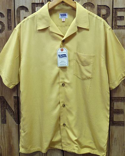 画像2: Pherrow's "22S-PIS2" Rayon Open Collar Shirts 